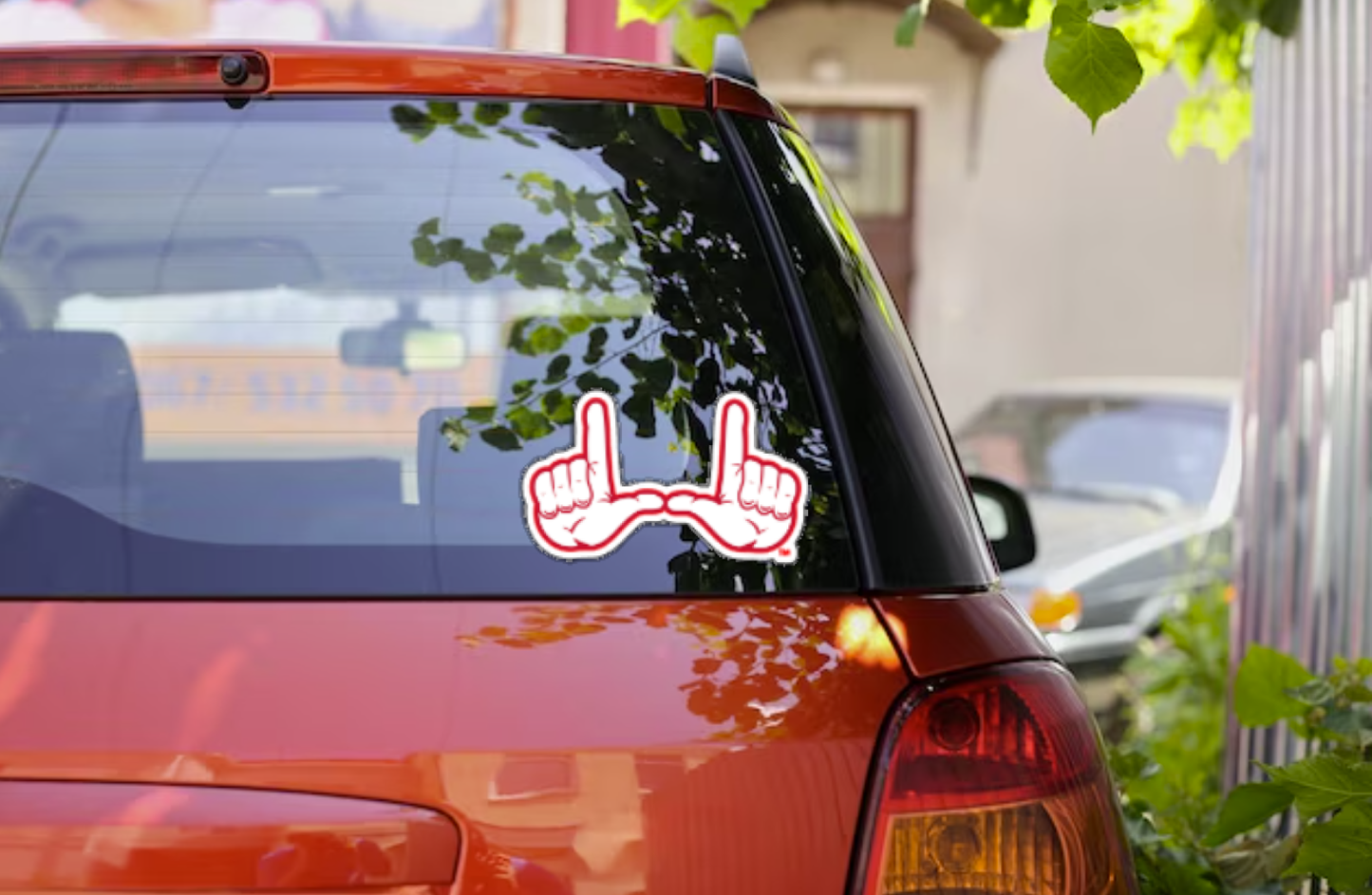 Window Decal - University of Utah U Hands - U Fingers