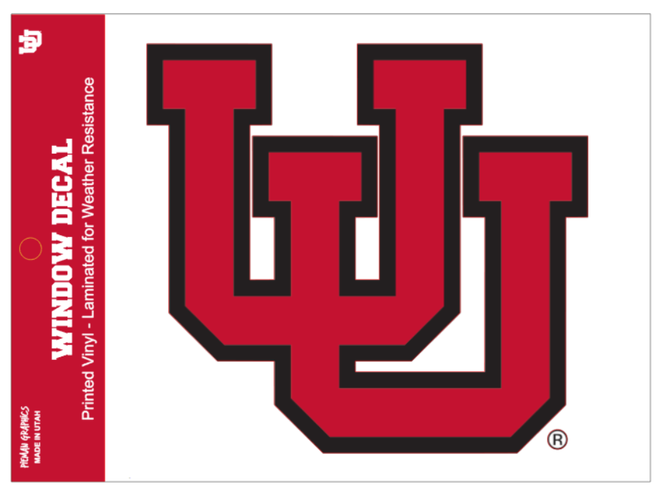 Window Decal - University of Utah Interlocking U