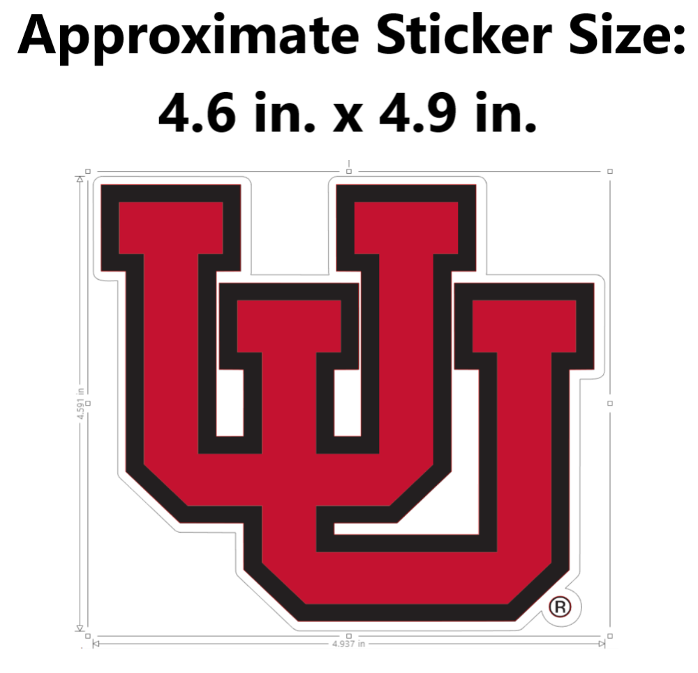 Window Decal - University of Utah Interlocking U