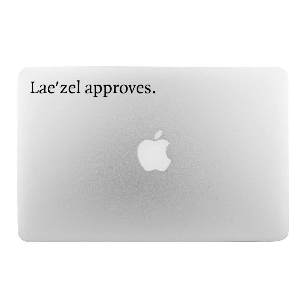 Lae'zel Approves vinyl decal / sticker